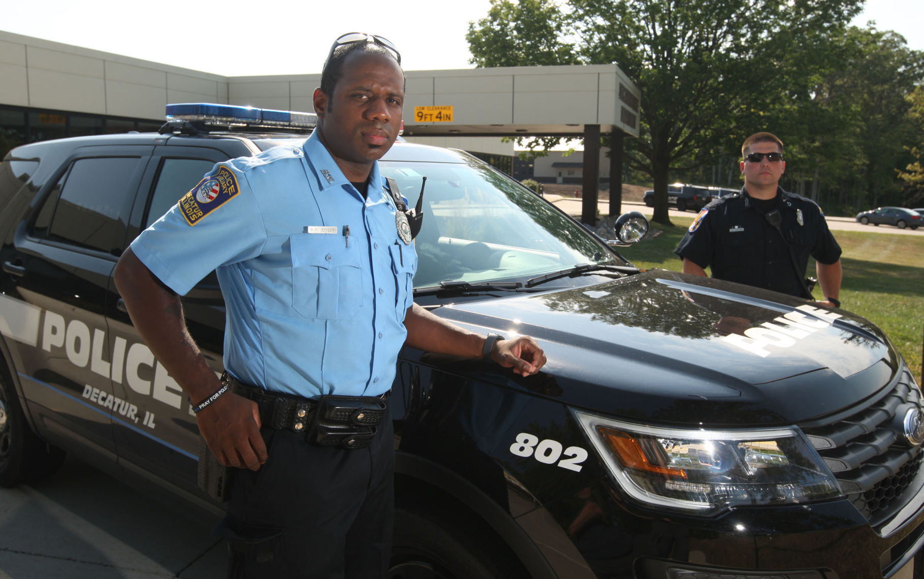 Decatur Police auxiliary officer Bruce Jeffrey